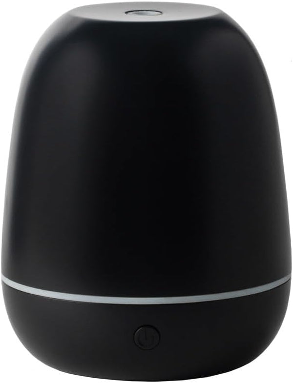 SpaRoom Mini Majesto Ultrasonic Essential Oil Diffuser, 100 mL Water Capacity, Matte Black for Medium Rooms