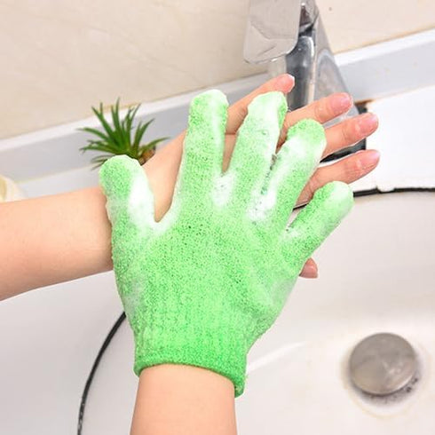 5 Pcs Exfoliating Gloves, Body Scrub Shower Gloves, Loofah Glove, Exfoliation Mitt for Skin Care