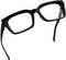 Eyekepper Ladies Reading Glasses, Oversized Square Design Readers for Women, Black