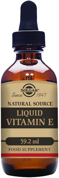 SOLGAR Liquid Vitamin E with Dropper, 2 fl oz, Mixed Tocopherol Complex, Non-GMO, Vegan, Gluten Free