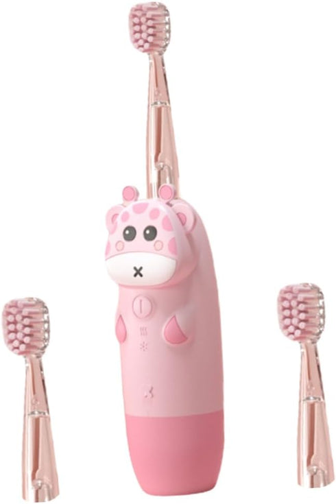 USB Toothbrush Boys and Girls Electric Tooth Brush Set Non-Slip Handle Travel-Friendly