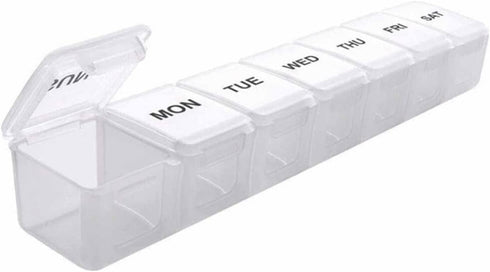 Partsmojo Pill Organizer Daily Case US Stock Weekly Portable Extra Large 7 Day