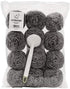Stainless Steel Sponges Scourer Set with Handle, 12 Pack Large Kitchen Cleaning Tool
