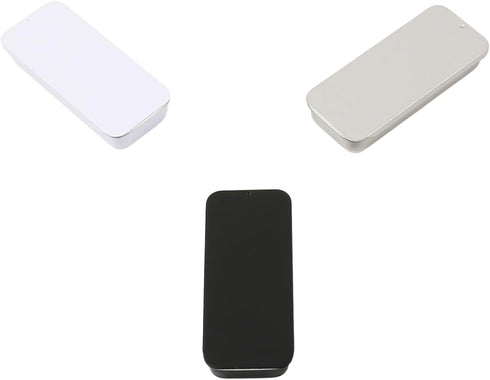 2Pack Mini Dental Floss Case, Portable Floss Dispenser, Refillable Glide Floss for Travel (Black)