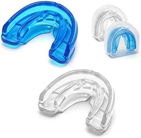 Coolrunner Double Braces Mouth Guard, Youth Athletic Mouthguards for Upper and Lower Teeth Protection (Blue)