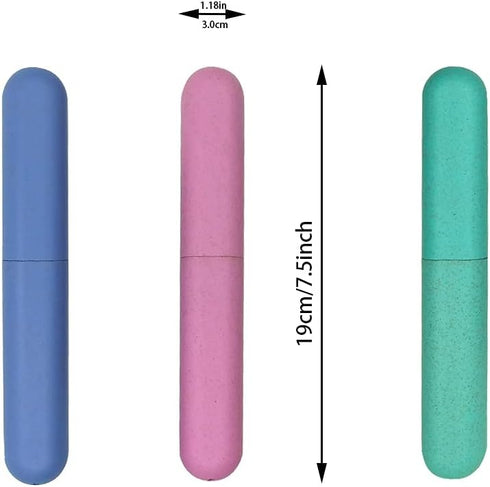 4 Pack Travel Toothbrush Holder, Dust-Proof and Sanitary Toothbrush Case Containers for Trip Home Camping