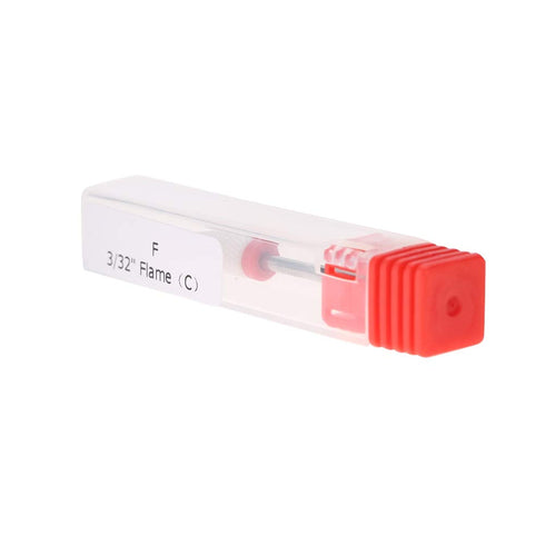 Nail Drill Bit, Ceramic Nail Grinding Head, 4 Types Round Flat for Manicure Machine