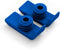 1 Pair Durable Dark Blue Ski Glides for Drive Walkers