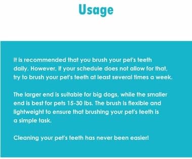 HealthyPets Ora-Clens Dual Ended Toothbrush