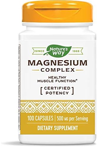 Nature's Way Magnesium Complex, Pack of 2 for Supplementation