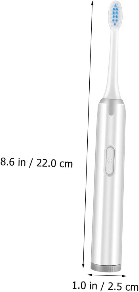 Ipetboom Portable Electric Vibration Toothbrush for Adults with Soft Bristles and Ergonomic Handle Non-Rechargeable