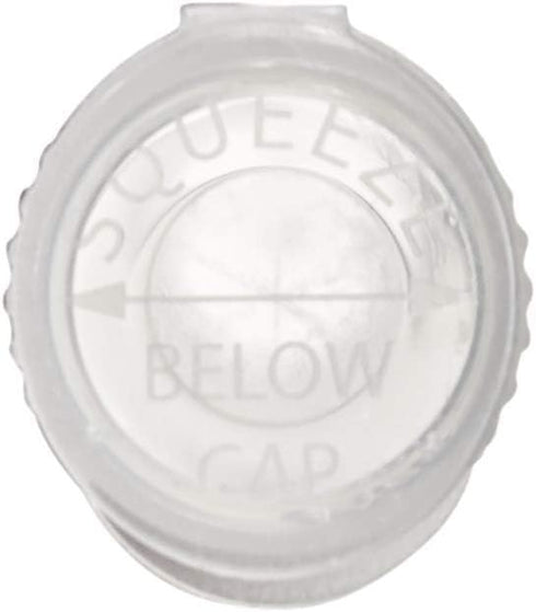 W Gallery 10 Clear 116mm OPEN CAP Pop Top Tubes, Airtight Smell Proof Containers for Pills Herbs Flowers Supplements