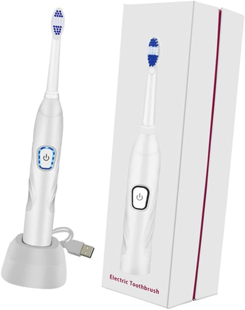 Luxshiny S Electric Toothbrush USB Charging Sonic Vibration Toothbrush Soft Bristle Waterproof Rechargeable for Boys