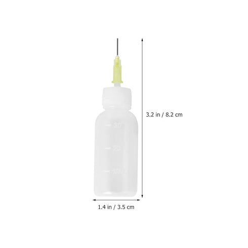Supvox Tattoo Applicator Bottle with Needle Tip Glue, Temporary Henna Tattoo Kit Drawing Labels, 18pcs