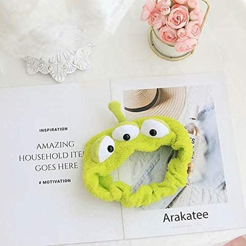 VANVENE Alien Headband - Toy Story Plushy Hair Accessories for Face Washing and Shower, 1 Pcs