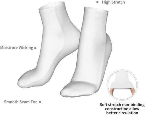 Women's Non-Slip Ankle Socks - Classic Low Cut Comfort