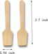 Mini Wooden Spoons, 200 Pcs 4 Inch Disposable Wooden Dessert Spoons, Biodegradable Compostable Birchwood