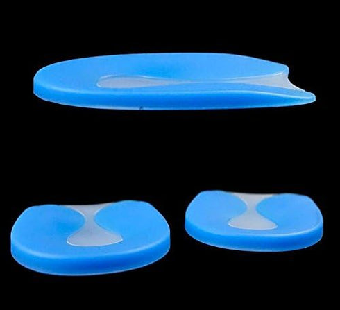 U-Shaped Silicon Gel Spur Heel Cup Pads for Plantar Fasciitis Pain Relief, Middle Cushion Support