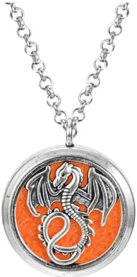 Wild Essentials Mother of Dragons Necklace Essential Oil Diffuser Kit, Calming Aromatherapy Gift Set, 12 Refill Pads,
