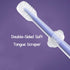 PandaEar 3 Pack Silicone Baby Toddler Toothbrushes, 0 to 18 Months, Baby Tongue Cleaner + U-Shaped Scrubber
