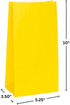 Vibrant Sunflower Yellow Paper Party Bags, Pack of 12, Premium Quality