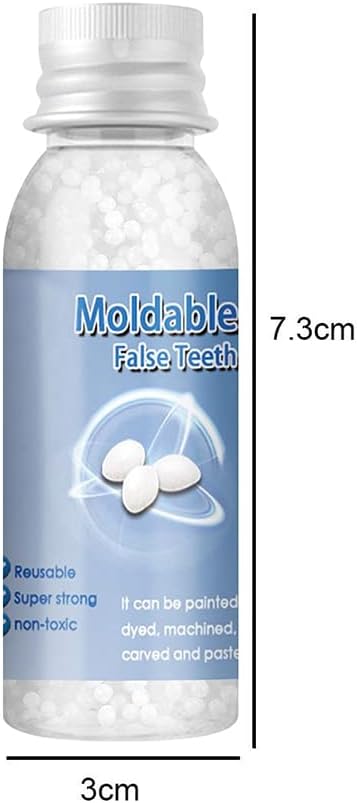 Tooth Repair Kit, Teeth Replacement Kit for Temporary Restoration of Missing & Broken Teeth Replacement Dentures