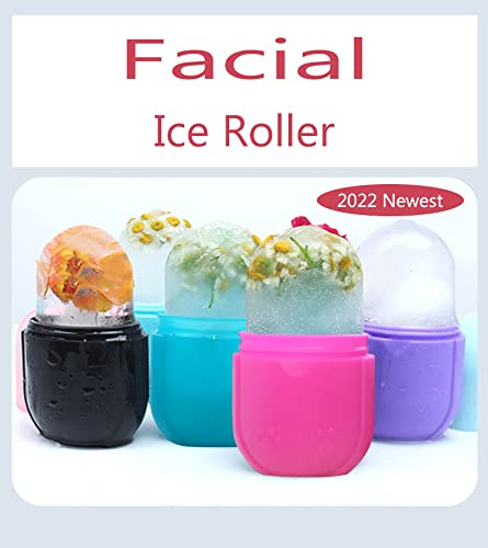 Ice Roller for Face and Eye, Facial Beauty Ice Roller Skin Care Tools for Gua Sha Massage (Pink)