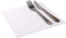Restaurantware Luxenap 15.8 x 15.8 Inch White Linen-Feel Disposable Napkins, 25 Count - Durable Sustainable Square