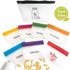 REUSAPAK 7 Set Piece Zipper Pill Pouch Organizers, Daily Purpose & Travel, Color-Coded Vitamin & Medicine Bags, Air