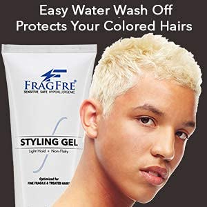 Light Hold Hair Gel Fragrance Free, 8 oz, Lightweight Styling Gel for Fine Fragile Hairs, Vegan Gluten Free