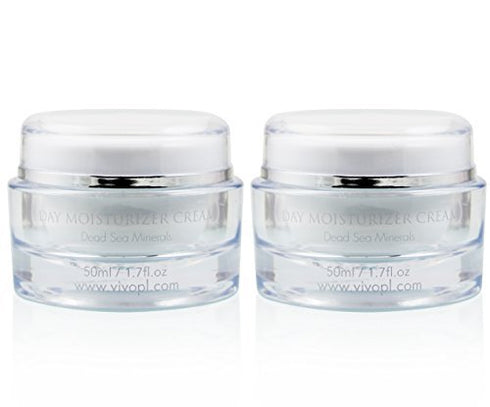 Vivo Per Lei Dead Sea Day Cream, Face Moisturizer for Women, 3.4 Fl. Oz. - Pack of 2