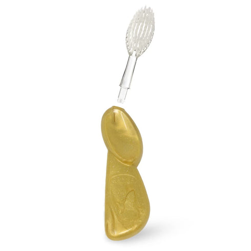 RADIUS Big Brush with Replaceable Head, Right Hand, Gold, Marble, Ice, 3 Count