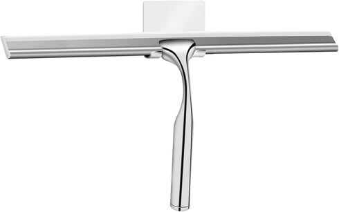 Stainless Steel Shower Squeegees with Self Adhesive Hook - Window Squeegees for Bathroom Mirror, Glass Cleaning