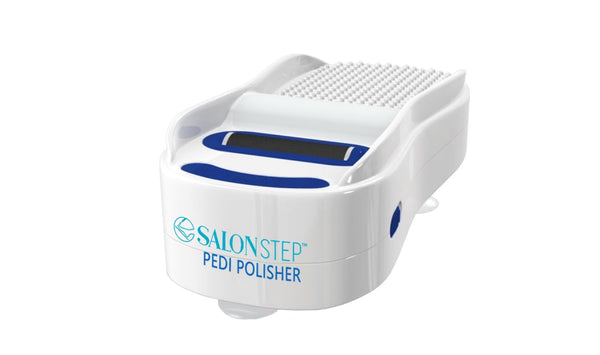 Salon Step Pedi Polisher Hands-Free Foot Exfoliator for Shower or Dry Use, Waterproof Smoother