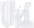 Potomac Collection 30 Sets 30 30 30 60 Snack and Drink Cup, Disposable Plastic Cup with Snack Bowl on Top Includes
