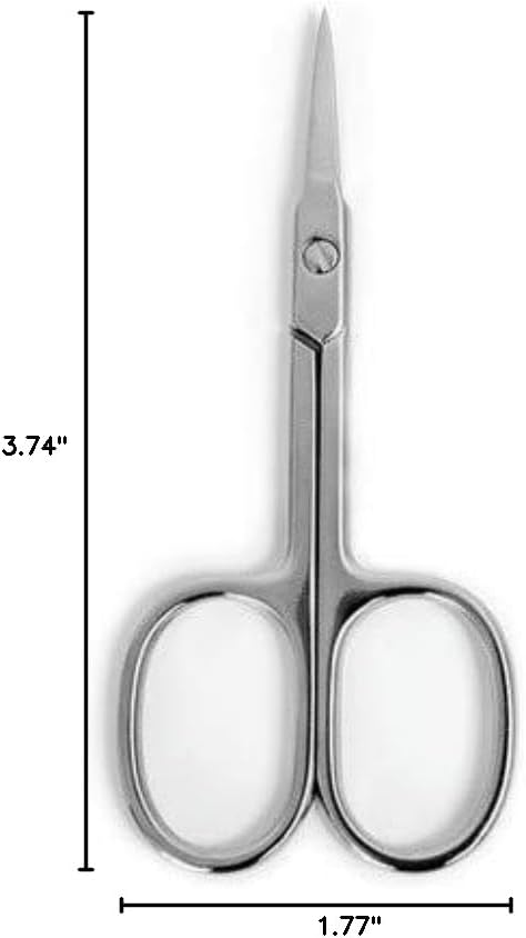 Professional Small Grooming Manicure Cuticle Scissors for Facial Hair, Nail, Moustache, Eyebrow, Eyelash, Nose, Ear,