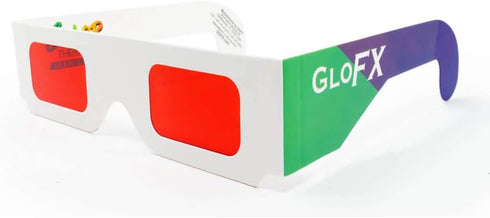 GloFX Color Therapy Paper Glasses - 5 Pack for Chakra & Chromotherapy Light Therapy