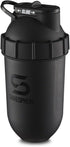 SHAKESPHERE Shaker Bottle, 24oz Leak Proof Protein Shaker for Pre Workout, Smoothies, BPA-Free, Matte Black