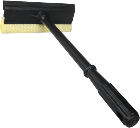 Window Squeegee Car Windshield Squeegee, 8" Washing Sponge Scrubber with Rubber Blade for Car and Bathroom Cleaning