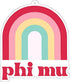 Phi Mu Rainbow Air Freshener, 2/Pack, Flowers & Sunshine Scent