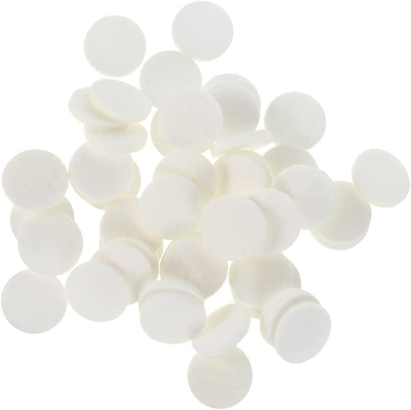 Ciieeo Aroma Diffuser Air Diffuser Replacement Pads 100pcs Felt Pads for Diffuser Necklace, Bracelet, Car, White