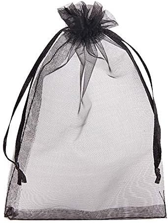 Tendwarm 50PCS Organza Gift Bag - 5X7 Inches Drawstring Favor Pouches for Jewelry Candy