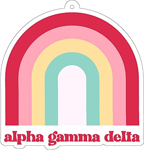 Alpha Gamma Delta Rainbow Air Freshener - 2/Pack, Flowers & Sunshine Scent