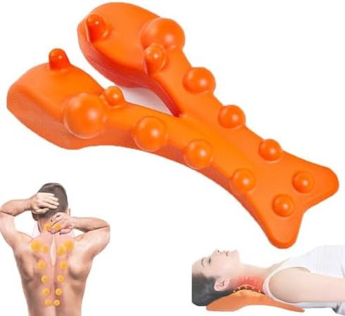 Trapezius Trigger Point Massager, Neck Back Pressure Point Reliever, Tension Headache Relief