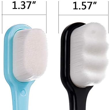 DI QIU REN Extra Soft Toothbrush for Sensitive Gums, Manual Toothbrush with 8 Tubes of Soft Floss