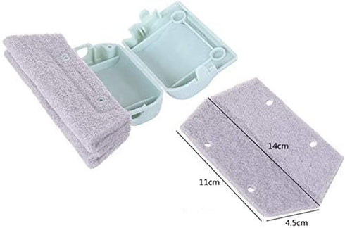 Groove Gap Cloth Window Door Track Cleaning Brush, 3PCS in Beige/Gray/Blue (Random Color)