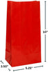 Ruby Red Party Paper Bag | 10" x 5", 12 Pcs