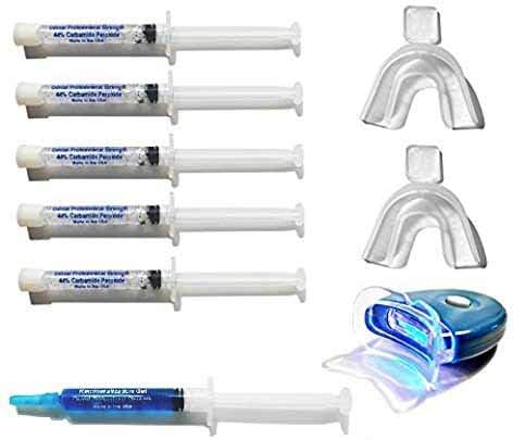 White Teeth Global Teeth Whitening Kit 35% Tooth Bleaching Gel with Trays, remin and LED