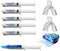 White Teeth Global Teeth Whitening Kit 35% Tooth Bleaching Gel with Trays, remin and LED