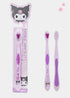 Cute Individually Packaged Toothbrush Set, Compact Head, Purple, 3 Count